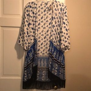 Delta Blue Lovely blue and white Kimono!